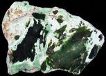 Polished Chrome Chalcedony Slab - Western Australia #65629-2